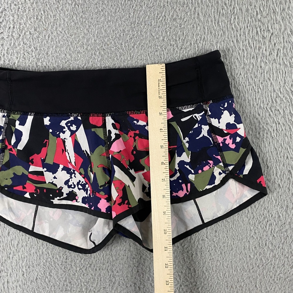 Lululemon Speed Up Short Womens 4 Swift Ultra Running Pop Cut Boom Juice - Picture 7 of 9